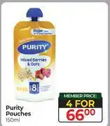Dis-Chem Purity Pouches-For 4 x 150ml offer