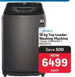 Makro Midea 16 kg Top Loader Washing Machine offer