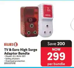 Makro TV & Euro High Surge Adaptor Bundle offer