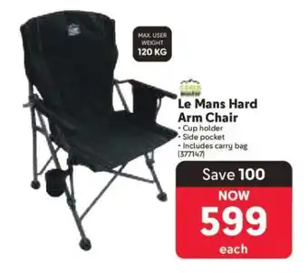 Makro Le Mans Hard Arm Chair offer
