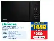 Russells Hisense 28L Electronic Microwave H28MOBS17 10302124 offer