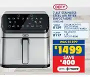 Russells Defy 7.6L Stainless Steel Air Fryer DAF3376DBS 10302348 offer