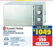 Russells Russell Hobbs 20L Manual Microwave RHMA20L 10058511 offer