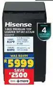Russells Hisense 14Kg Premium Top Loader WT3K1423UB 10302919 offer