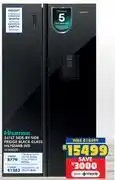 Russells Hisense 541L Side By Side Fridge (Black Glass) H670SMIB-WD 10306058 offer