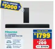 Russells Hisense 2.1 Channel Sound Bar HS2100 10292483 offer