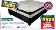 Russells Restonic Bahama 152cm Firm Bed Set 10176287 offer