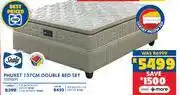 Russells Sealy Phuket 137cm Double Bed Set 10290291 offer