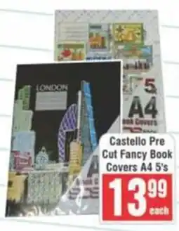 Frontline Castello Pre Cut Fancy Book Covers A4 offer