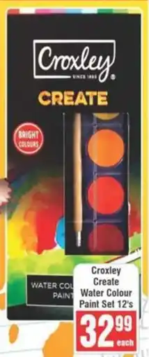 Frontline Croxley Create Water Colour Paint Set offer
