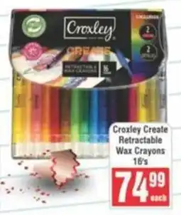 Frontline Croxley Create Retractable Wax Crayons offer