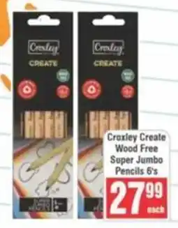 Frontline Croxley Create Wood Free Super Jumbo Pencils offer