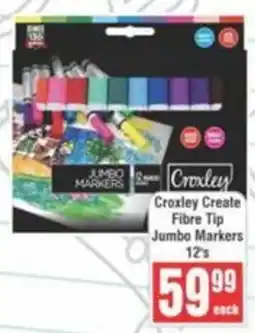 Frontline Croxley Create Fibre Tip Jumbo Markers offer