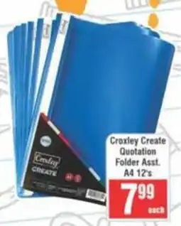 Frontline Croxley Create Quotation Folder Asst. A4 offer