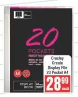 Frontline Croxley Create Display File 20 Pocket A4 offer