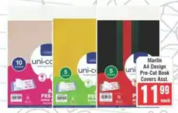 Frontline Marlin A4 Design Pre-Cut Book Covers offer