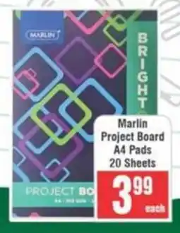 Frontline Marlin Project Board A4 Pads 20 Sheets offer