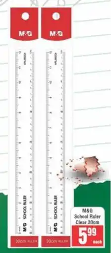 Frontline M&G School Ruler Clear offer