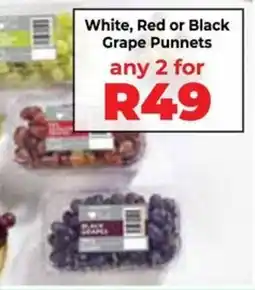 Food Lover's Market White, Red or Black Grape Punnets offer