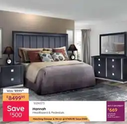 Bradlows Hannah Headboard & Pedestals offer