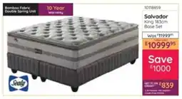 Bradlows Sealy Salvador King 183cm Base Set offer