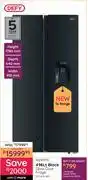 Bradlows Defy 496L Black Glass Door Fridge DFF456-WD 10290935 offer