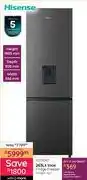 Bradlows Hisense 263L Inox Fridge/Freezer H30BIT-WD 10278367 offer