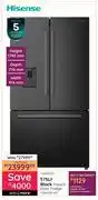 Bradlows Hisense 575L Black French Door Fridge H760FSB-WD offer