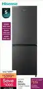 Bradlows Hisense 223L Metallic Fridge/Freezer H310BIT 10278316 offer