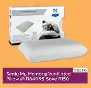 Bradlows Sealy My Memory Ventilated Pillow 10120993 offer