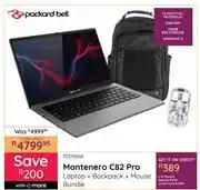 Bradlows Packard Bell Montenero C82 Pro Laptop + Backpack + Mouse Bundle 10319868 offer