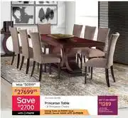 Bradlows Princeton Table + 8 Princeton Chairs offer
