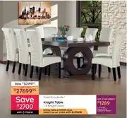 Bradlows Knight Table + 8 Knight Chairs offer