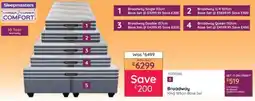 Bradlows Sleepmasters Broadway King 183cm Base Set offer