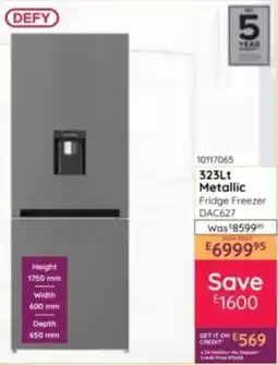 Bradlows Defy Metallic Fridge Freezer offer