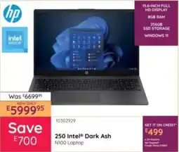 Bradlows Hp 250 Intel Dark Ash N100 Laptop offer