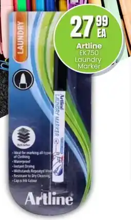 Super Save Artline EK750 Laundry Marker offer
