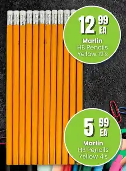 Super Save Marlin HB Pencils Yellow offer