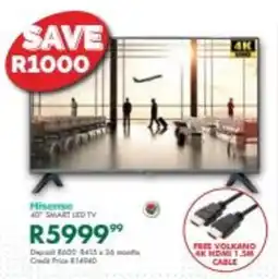 Beares Hisense 40" Smart LED TV offer