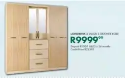 Beares Londrina 6-door 3-drawer robe offer