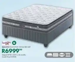 Beares Slumberland ballito pillowtop 152cm bed set offer