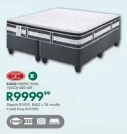 Beares King perfection 183cm bed set offer
