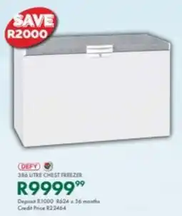 Beares Defy chest freezer offer