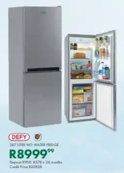 Beares Defy no water fridge offer