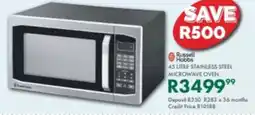 Beares Russell hobbs stainless steel microwave oven offer