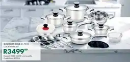Beares Gourmet gold cookware set offer