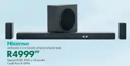 Beares Hisense Ax5100q 5.1ch dolby atmos sound bar offer