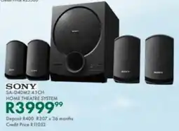 Beares Sony sa-d40m2 4.1ch home theatre system offer