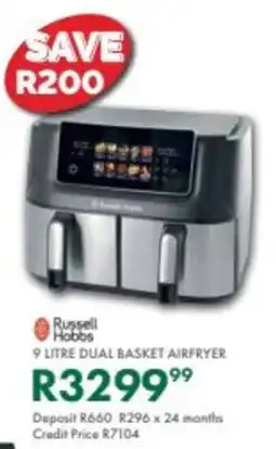 Beares Russell hobbs dual basket airfryer offer