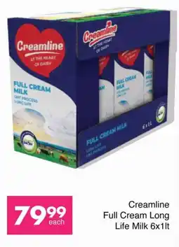 Save Creamline Full Cream Long Life Milk offer